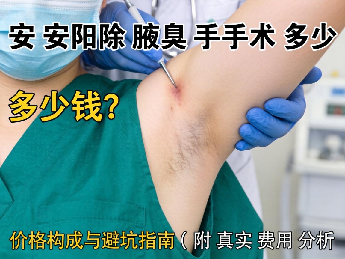 安阳除腋臭手术多少钱？价格构成与避坑指南（附真实费用分析）