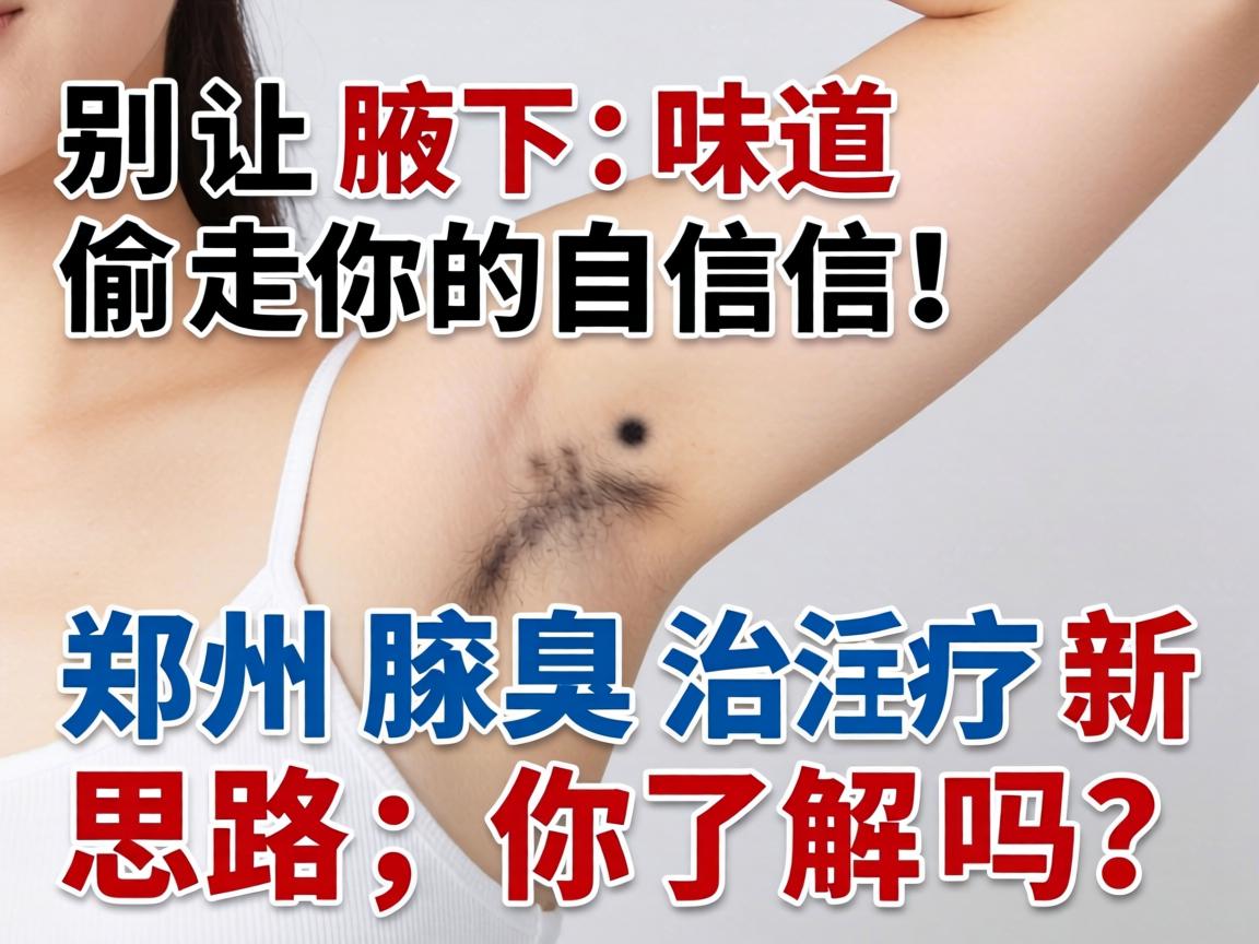 别让腋下味道偷走你的自信！郑州腋臭治疗新思路，你了解吗？