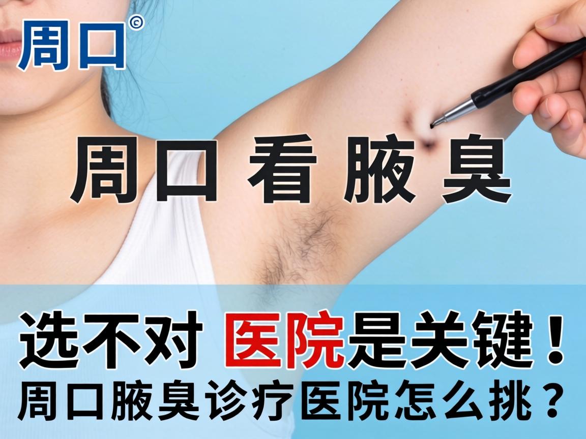 周口看腋臭，选对医院是关键！周口腋臭诊疗医院怎么挑？