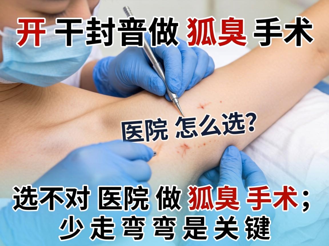 开封做狐臭手术医院怎么选？选对医院做狐臭手术，少走弯路是关键