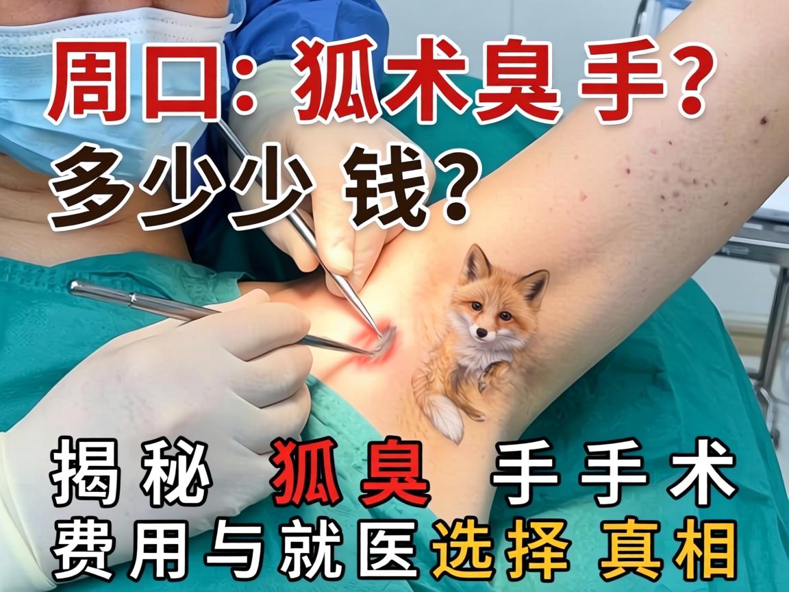 周口狐臭手术多少钱？揭秘狐臭手术费用与就医选择真相