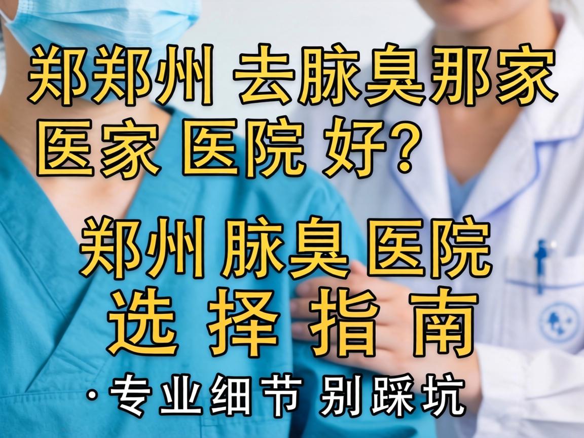 郑州去腋臭那家医院好？郑州腋臭医院选择指南，专业细节别踩坑