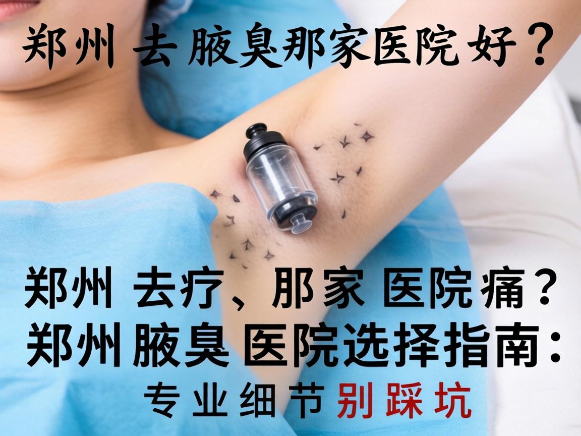 郑州去腋臭那家医院好？郑州腋臭医院选择指南，专业细节别踩坑