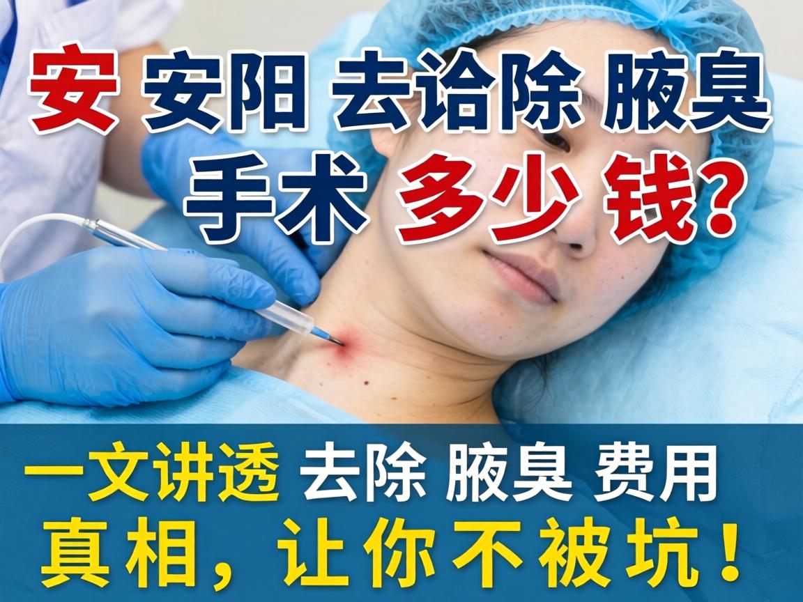 安阳去除腋臭手术多少钱？一文讲透去除腋臭费用真相，让你不被坑！