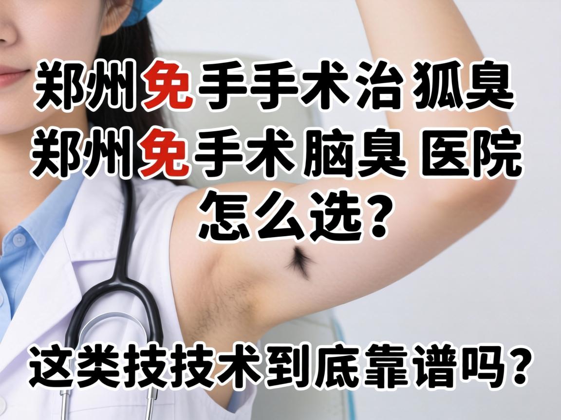 郑州免手术治狐臭,郑州免手术腋臭医院怎么选?这类技术到底靠谱吗? 郑州免手术治狐臭,郑州免手术腋臭医院怎么选?这类技术到底靠谱吗?