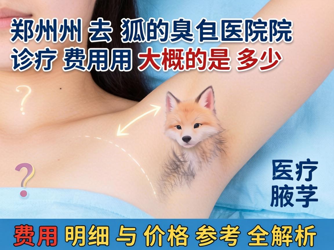 郑州去狐臭医院诊疗费用大概是多少？费用明细与价格参考全解析