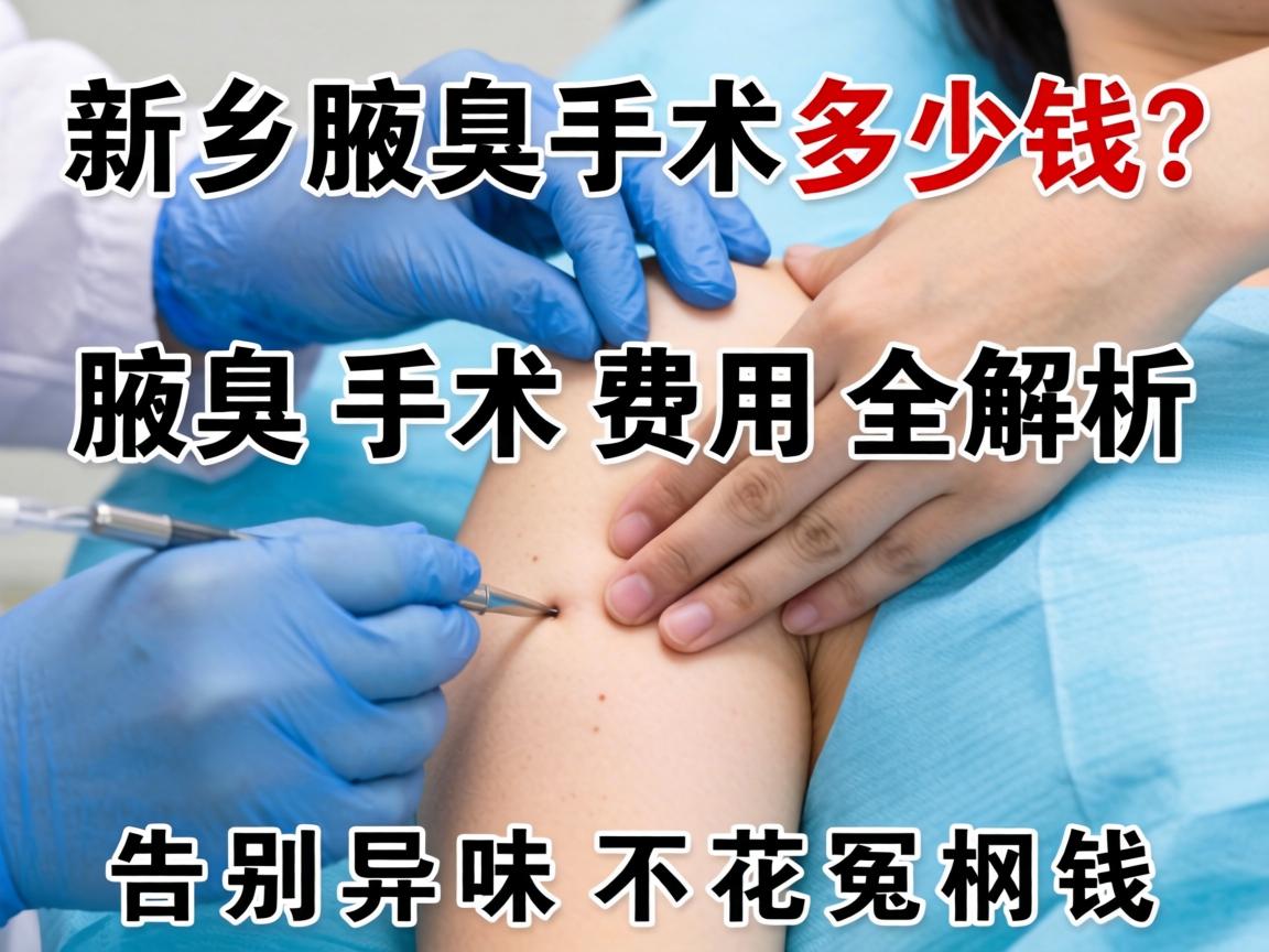 新乡腋臭手术多少钱？腋臭手术费用全解析，告别异味不花冤枉钱