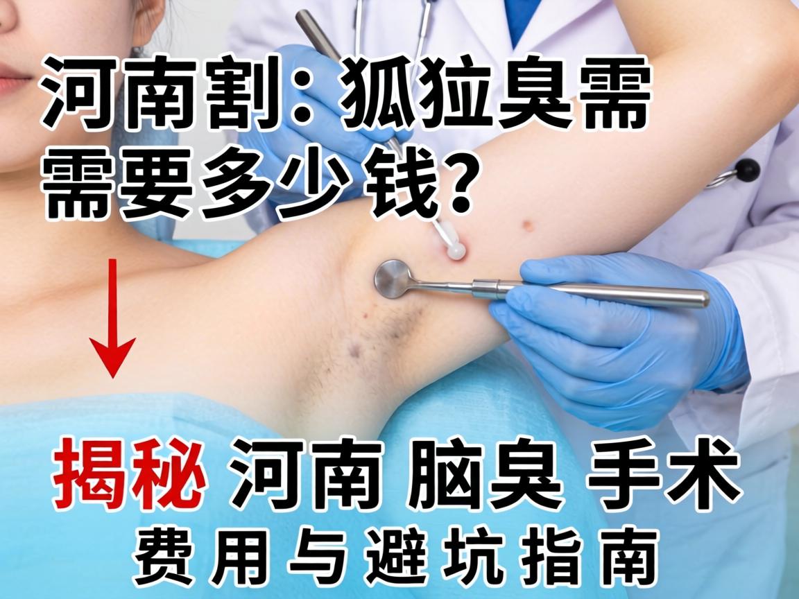 河南割狐臭需要多少钱？揭秘河南腋臭手术费用与避坑指南