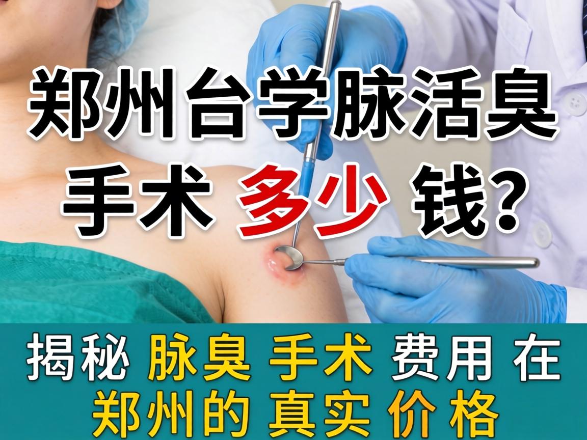 郑州腋臭手术多少钱？揭秘腋臭手术费用在郑州的真实价格
