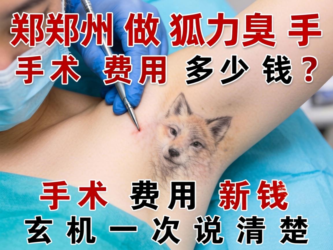 郑州做狐臭手术费用多少钱？手术费用玄机一次说清楚