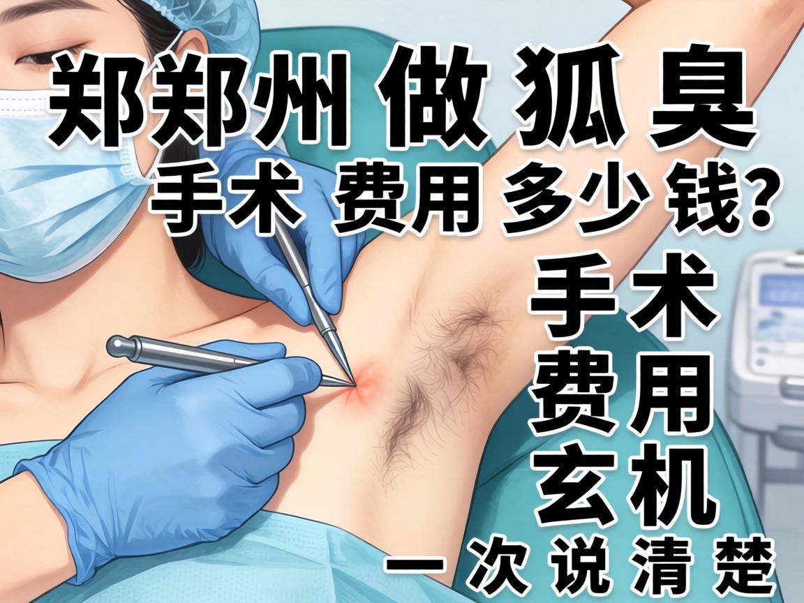 郑州做狐臭手术费用多少钱？手术费用玄机一次说清楚