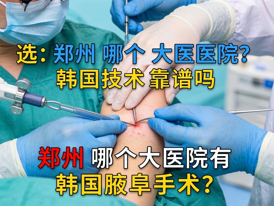 腋臭手术选郑州哪个大医院？韩国技术靠谱吗？郑州哪个大医院有韩国腋臭手术？