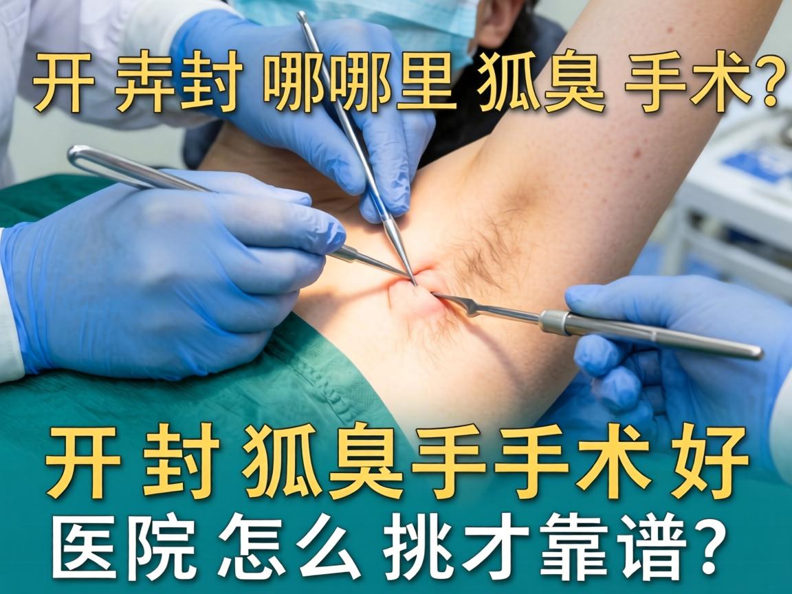 开封哪里狐臭手术好？开封狐臭手术医院怎么挑才靠谱？