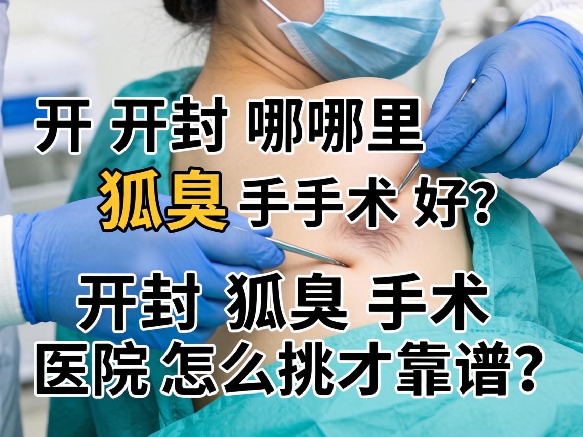 开封哪里狐臭手术好？开封狐臭手术医院怎么挑才靠谱？