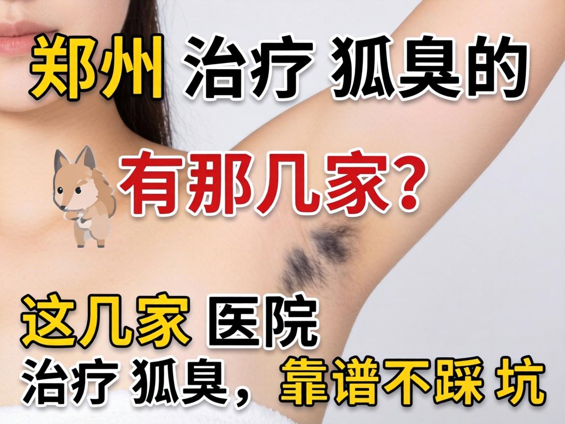 郑州治疗狐臭的医院有那几家？这几家医院治疗狐臭，靠谱不踩坑