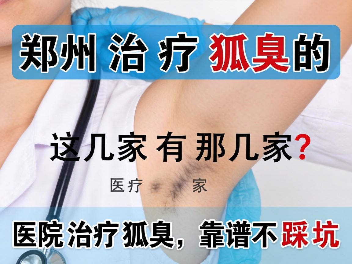 郑州治疗狐臭的医院有那几家？这几家医院治疗狐臭，靠谱不踩坑