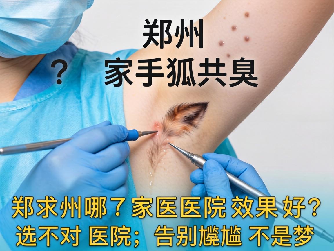 郑州狐臭手术哪家医院效果好？选对医院，告别尴尬不是梦
