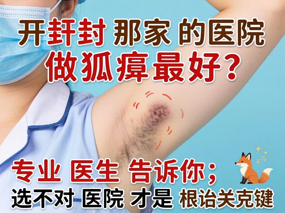 开封那家医院做狐臭最好？专业医生告诉你，选对医院才是根治关键
