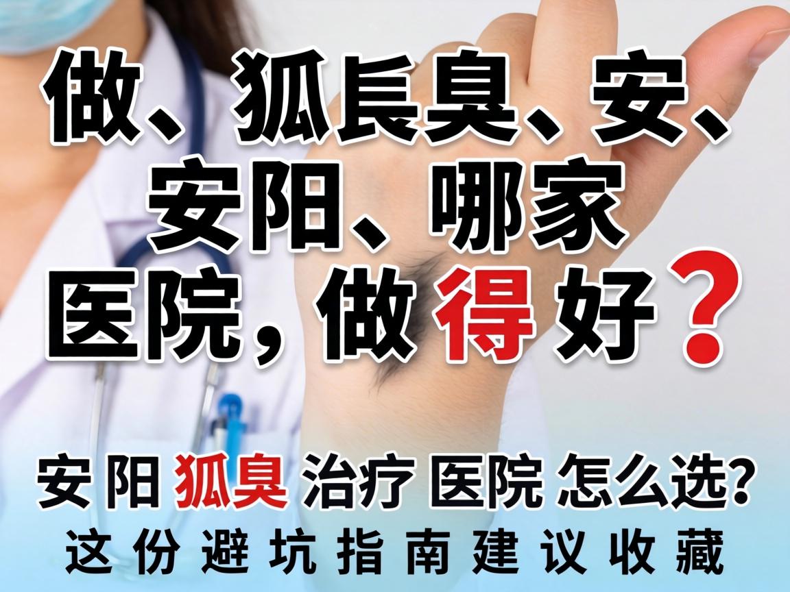 做狐臭安阳哪家医院做得好?安阳狐臭治疗医院怎么选?这份避坑指南建议收藏 做狐臭安阳哪家医院做得好?安阳狐臭治疗医院怎么选?这份避坑指南建议收藏