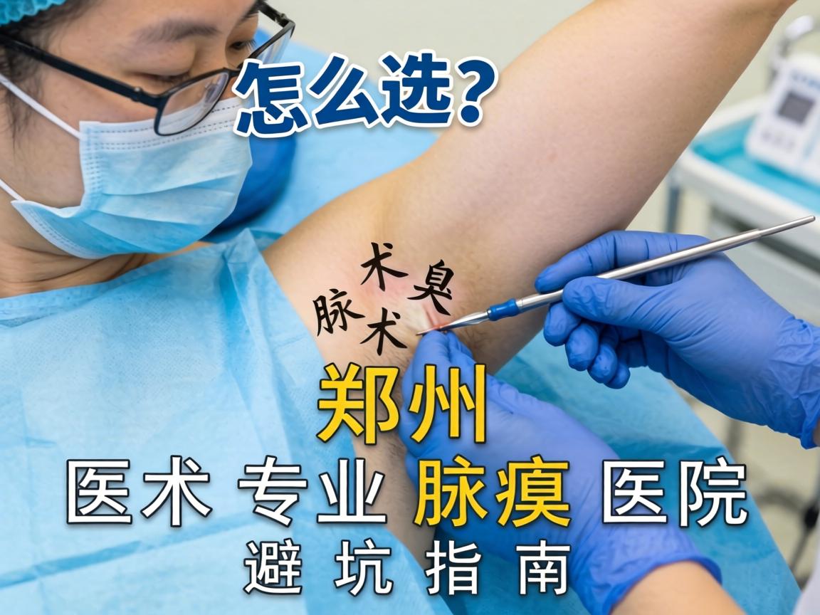 郑州腋臭手术医院怎么选？郑州专业腋臭医院避坑指南