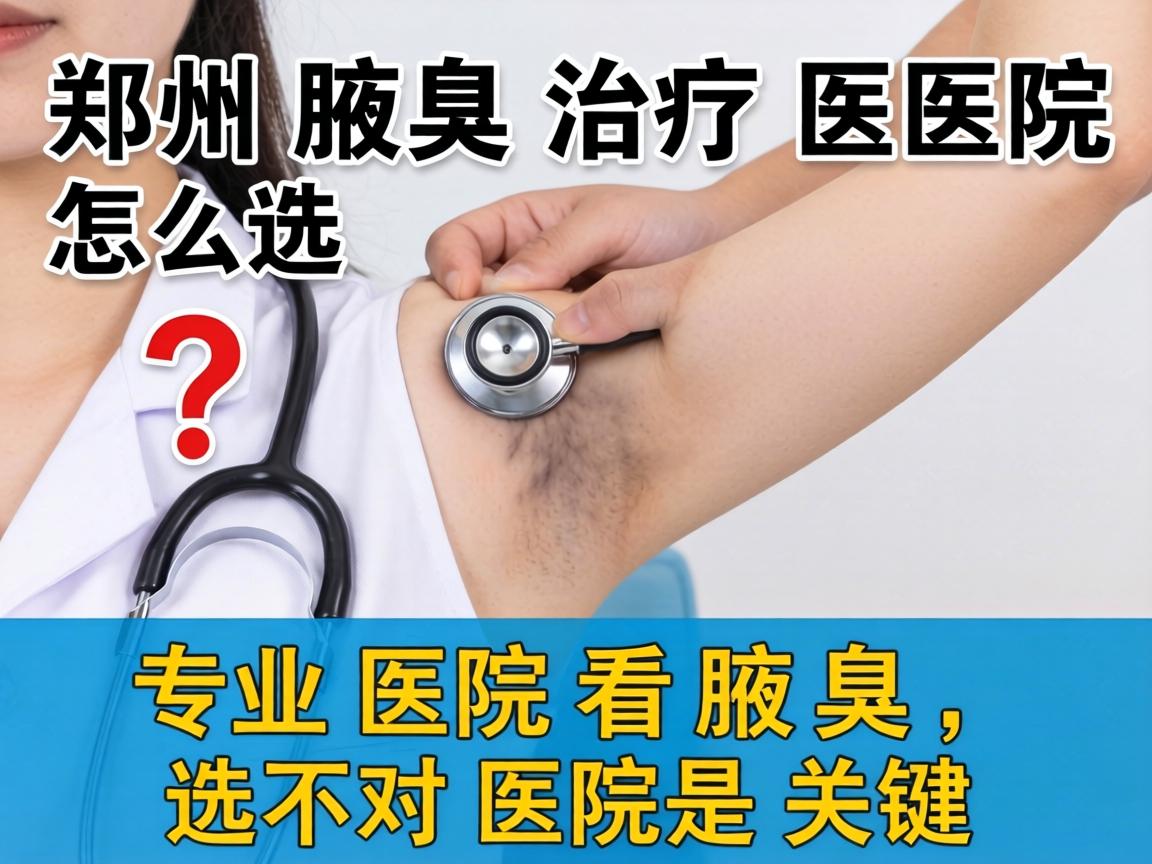 郑州腋臭治疗医院怎么选？专业医院看腋臭，选对医院是关键