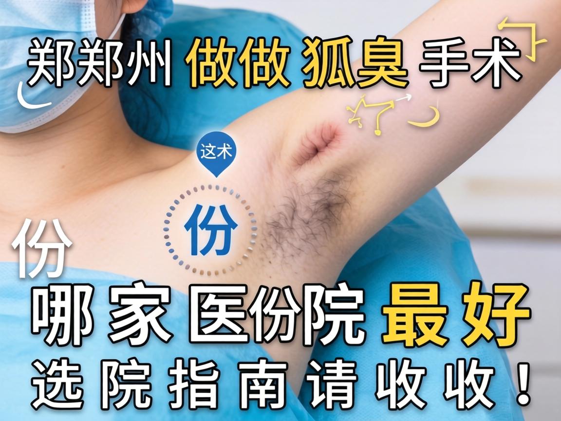 郑州做狐臭手术,哪家医院最好?这份选院指南请收好! 郑州做狐臭手术,哪家医院最好?这份选院指南请收好!