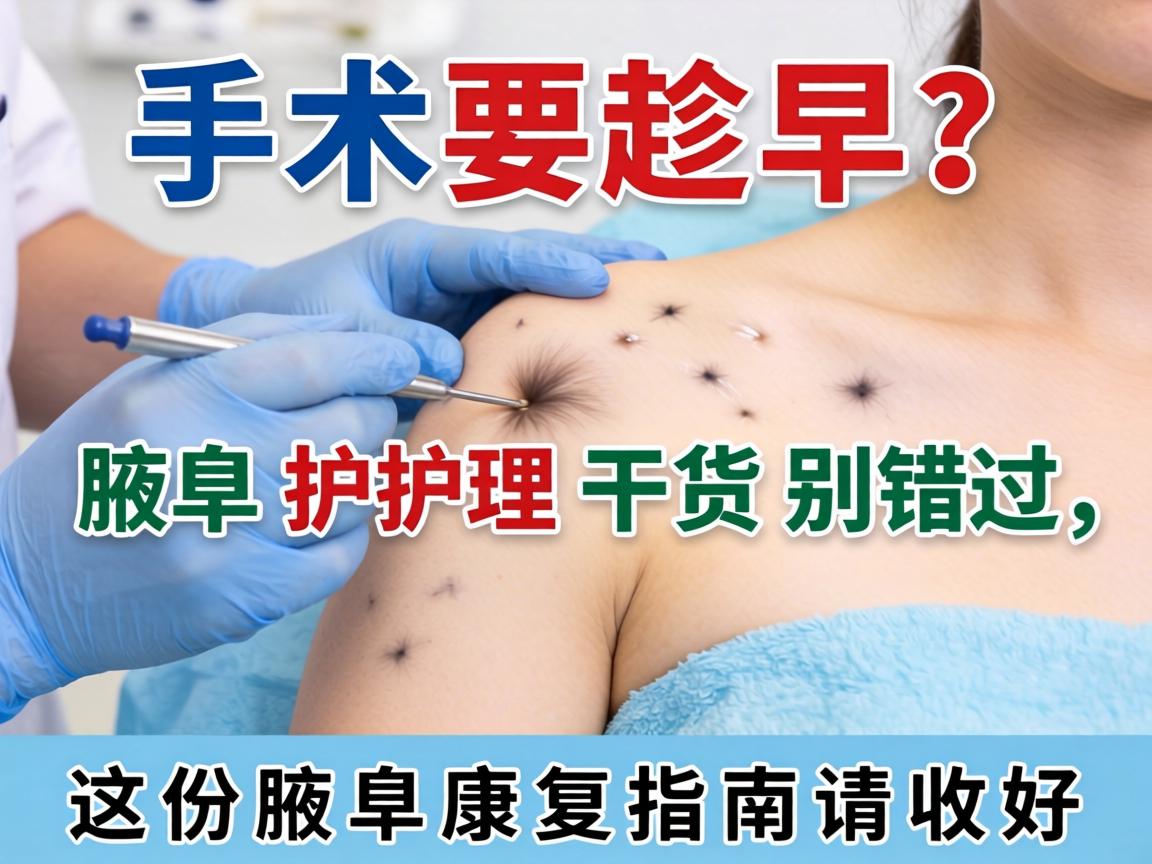 腋臭手术要趁早？腋臭护理干货别错过，这份腋臭康复指南请收好