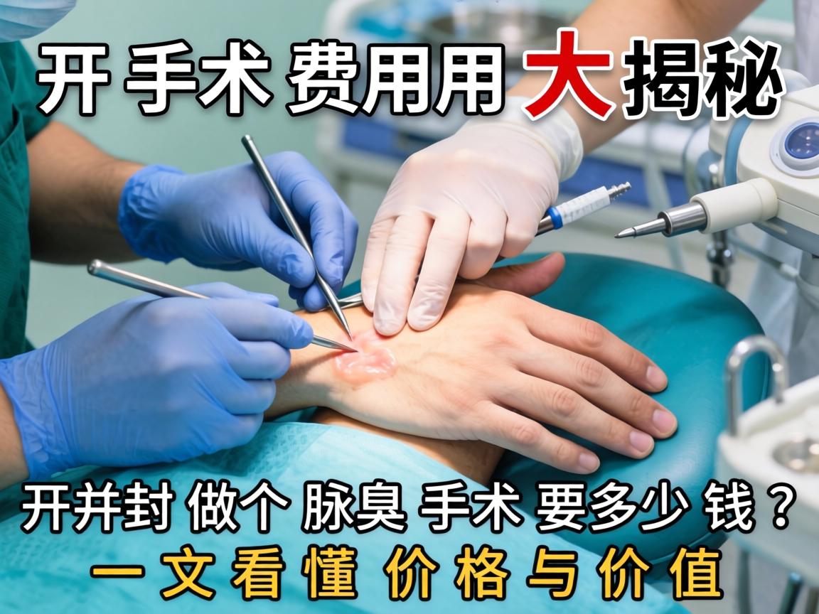 开封腋臭手术费用大揭秘，在开封做个腋臭手术要多少钱？一文看懂价格与价值