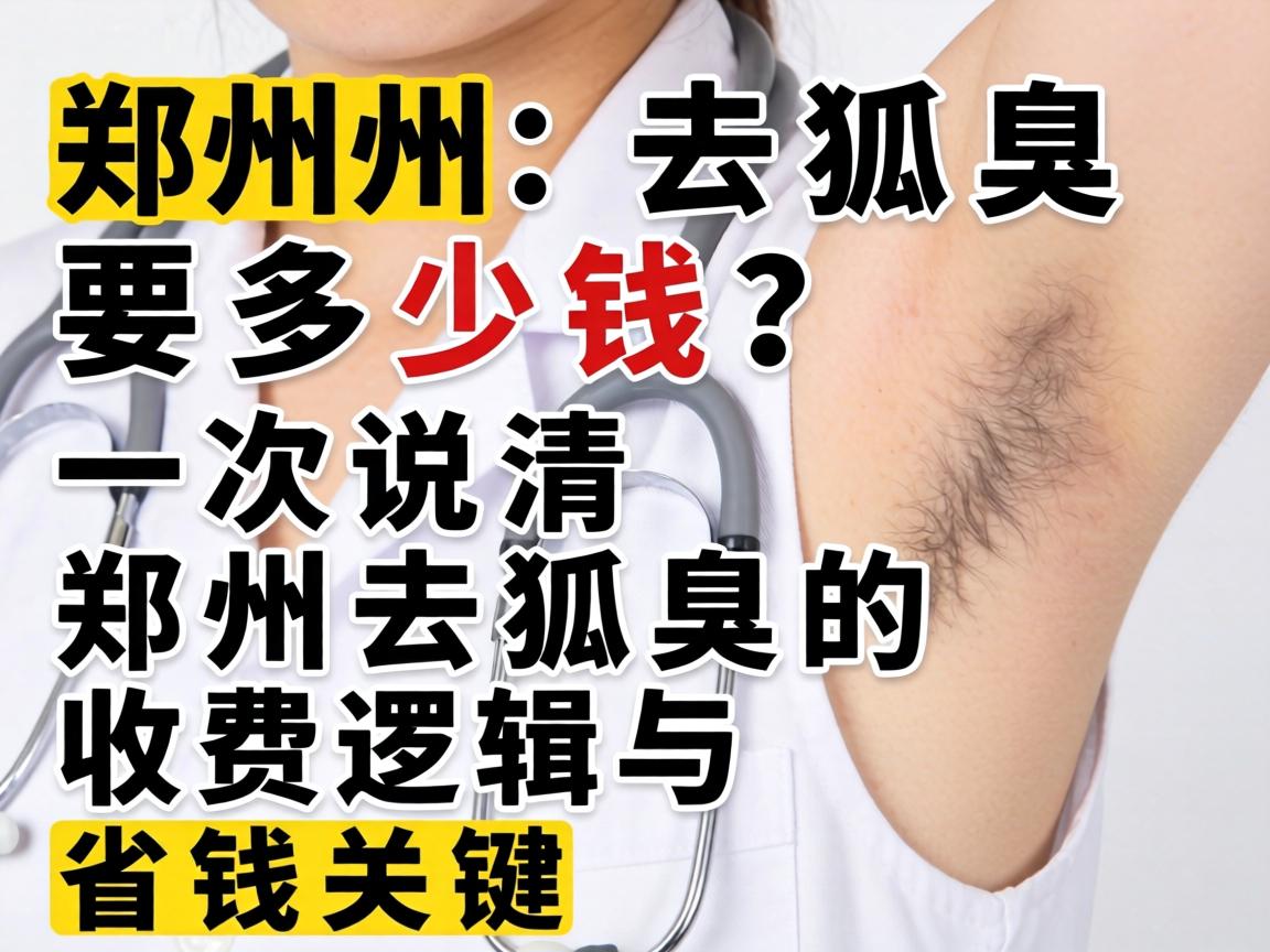 郑州去狐臭要多少钱？一次说清郑州去狐臭的收费逻辑与省钱关键