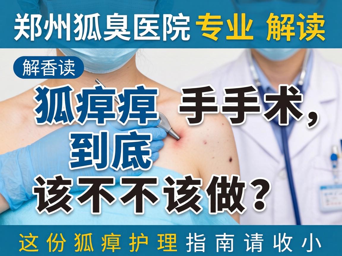 郑州狐臭医院专业解读,狐臭手术到底该不该做?这份狐臭护理指南请收好 郑州狐臭医院专业解读,狐臭手术到底该不该做?这份狐臭护理指南请收好