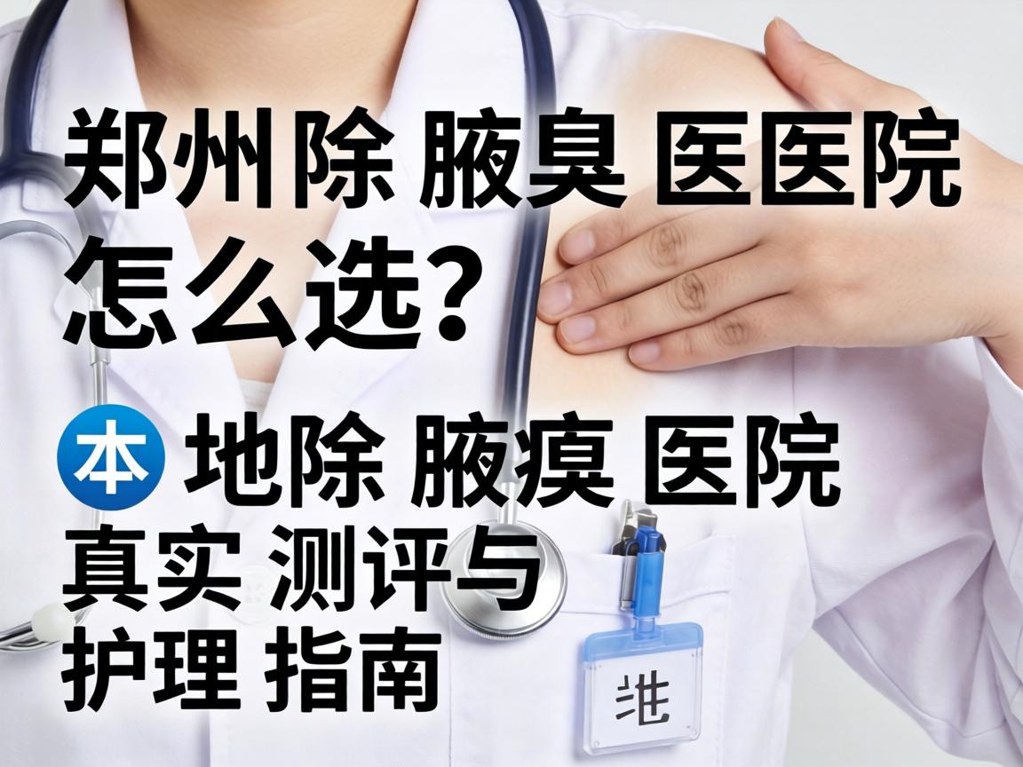 郑州除腋臭医院怎么选？本地除腋臭医院真实测评与护理指南