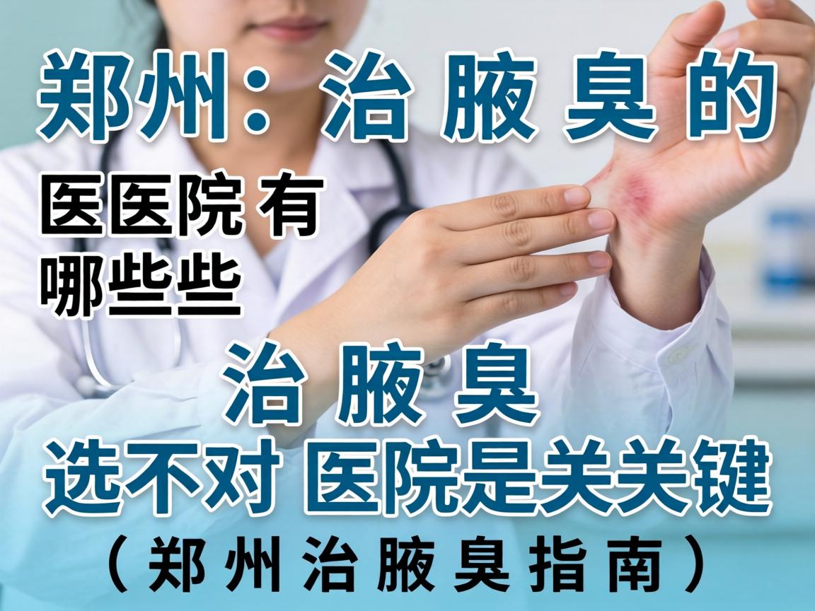 郑州治腋臭的医院有哪些？治腋臭选对医院是关键（郑州治腋臭指南）