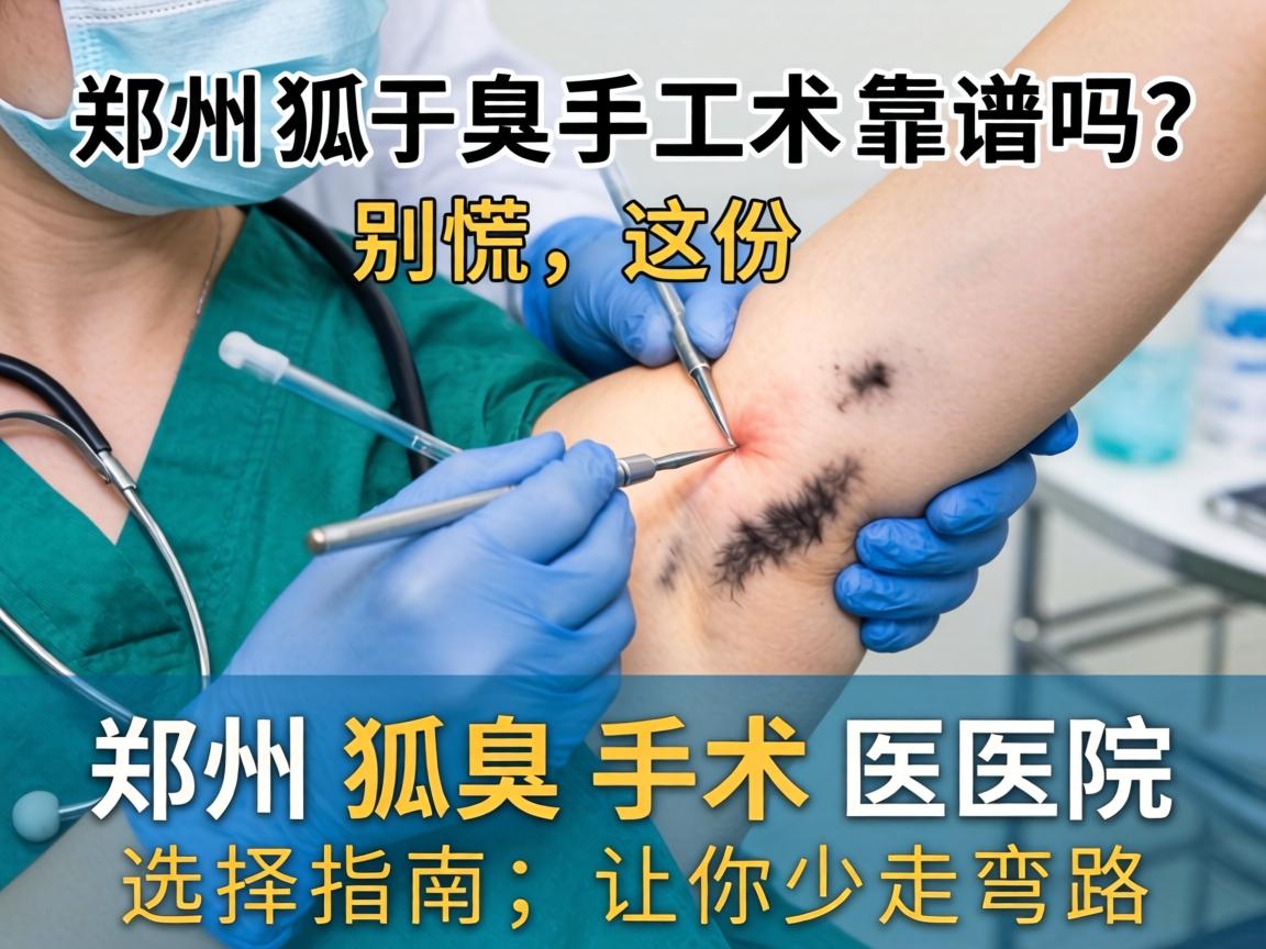 郑州狐臭手术靠谱吗？别慌，这份郑州狐臭手术医院选择指南，让你少走弯路