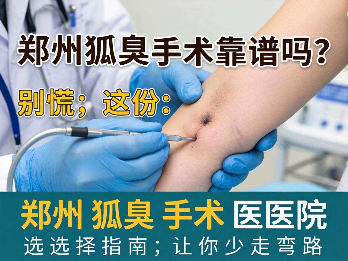 郑州狐臭手术靠谱吗？别慌，这份郑州狐臭手术医院选择指南，让你少走弯路