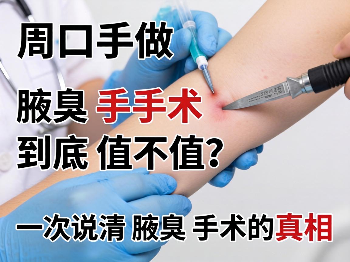 周口做腋臭手术，腋臭手术到底值不值？一次说清腋臭手术的真相