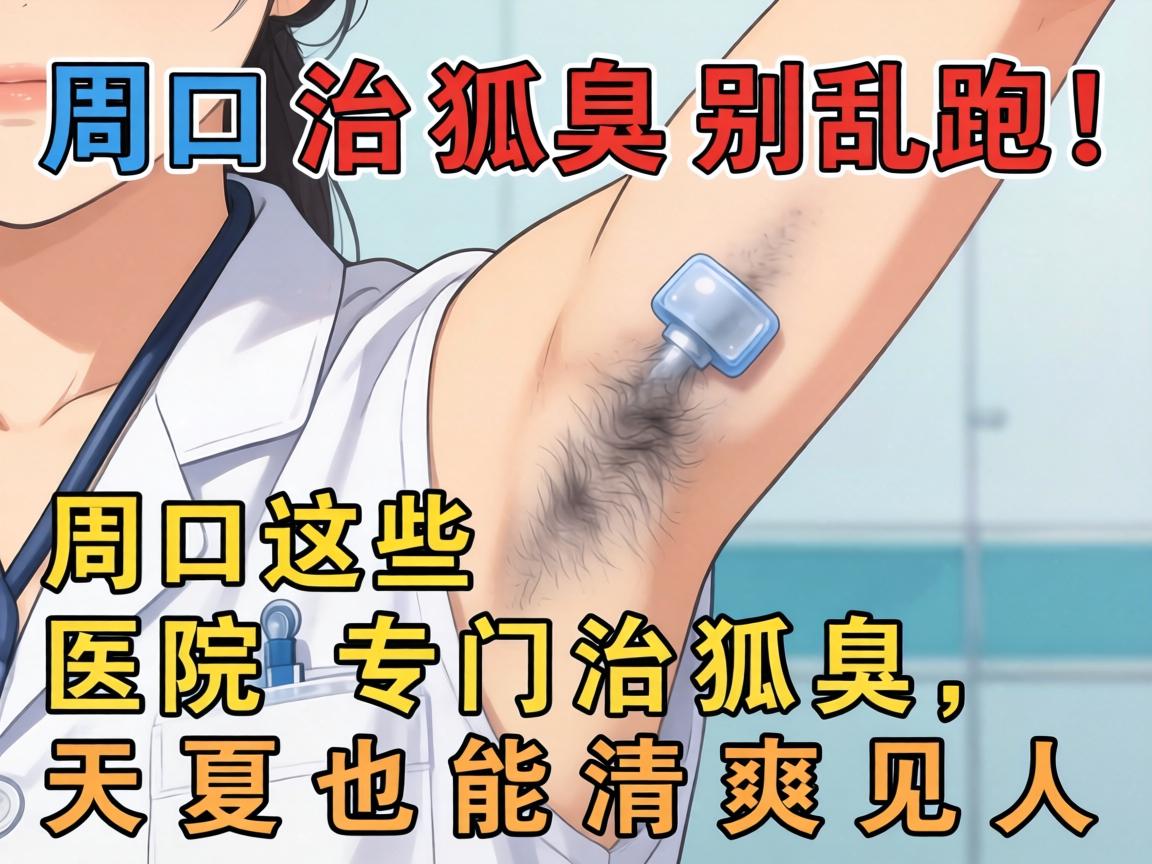 周口治狐臭别乱跑！周口这些医院专门治狐臭，天热也能清爽见人