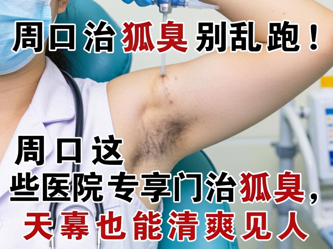 周口治狐臭别乱跑！周口这些医院专门治狐臭，天热也能清爽见人