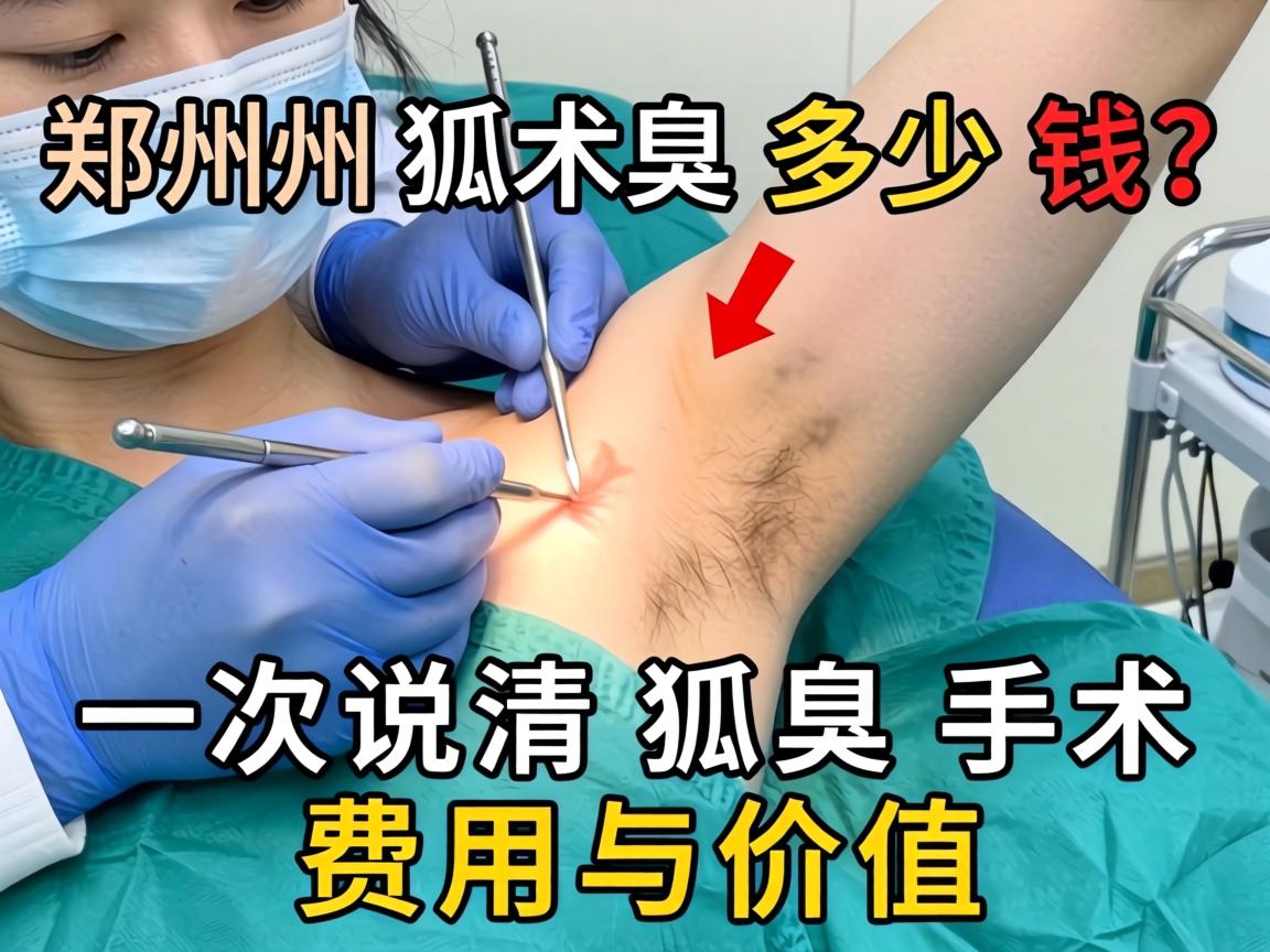 郑州狐臭手术多少钱？一次说清狐臭手术费用与价值