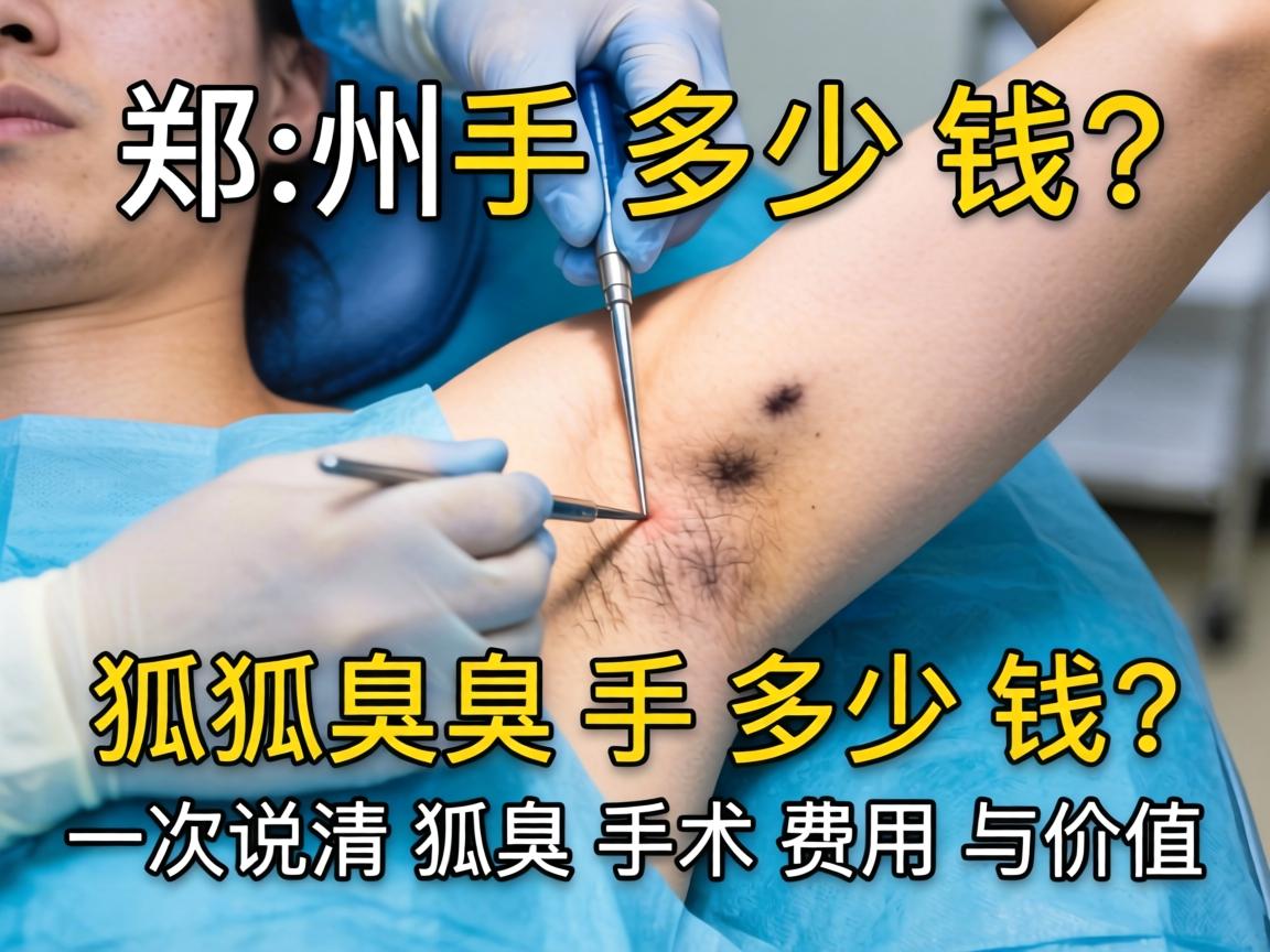 郑州狐臭手术多少钱？一次说清狐臭手术费用与价值