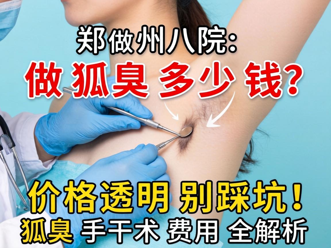 郑州八院做狐臭多少钱?价格透明别踩坑!狐臭手术费用全解析 郑州八院做狐臭多少钱?价格透明别踩坑!狐臭手术费用全解析