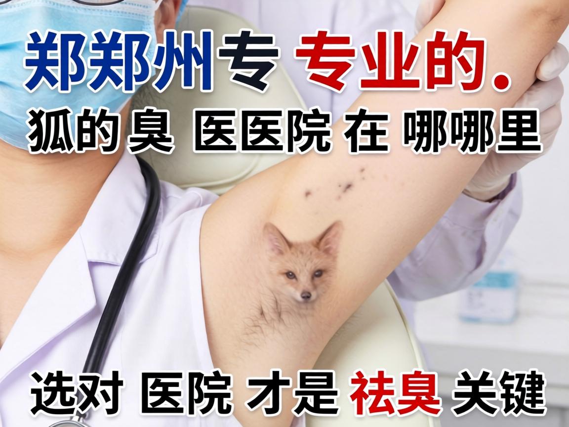 郑州专业的狐臭医院在哪里？选对医院才是祛臭关键
