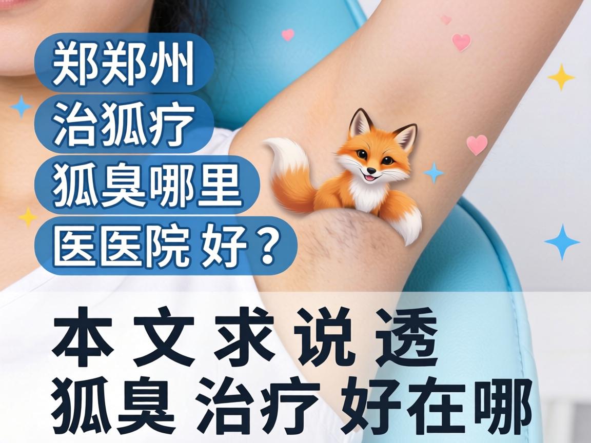 郑州治疗狐臭哪里医院好？本文说透狐臭治疗好在哪