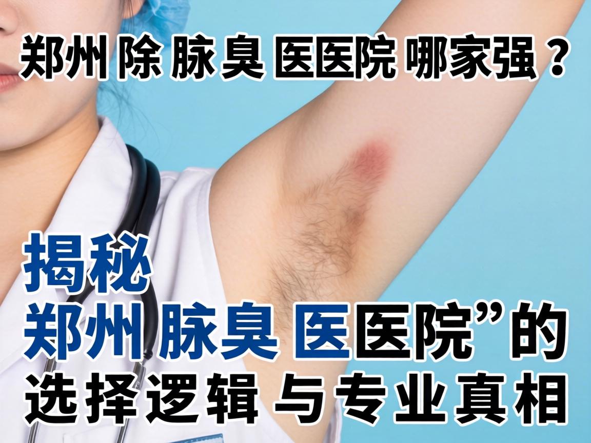 郑州除腋臭医院哪家强?揭秘郑州腋臭医院的选择逻辑与专业真相 郑州除腋臭医院哪家强?揭秘郑州腋臭医院的选择逻辑与专业真相