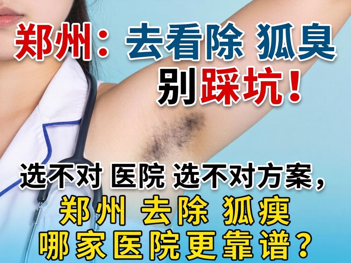 郑州去除狐臭别踩坑！选对医院选对方案，郑州去除狐臭哪家医院更靠谱？