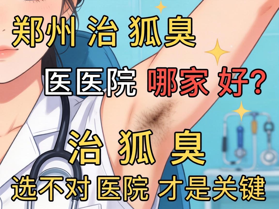 郑州治狐臭医院哪家好？治狐臭选对医院才是关键