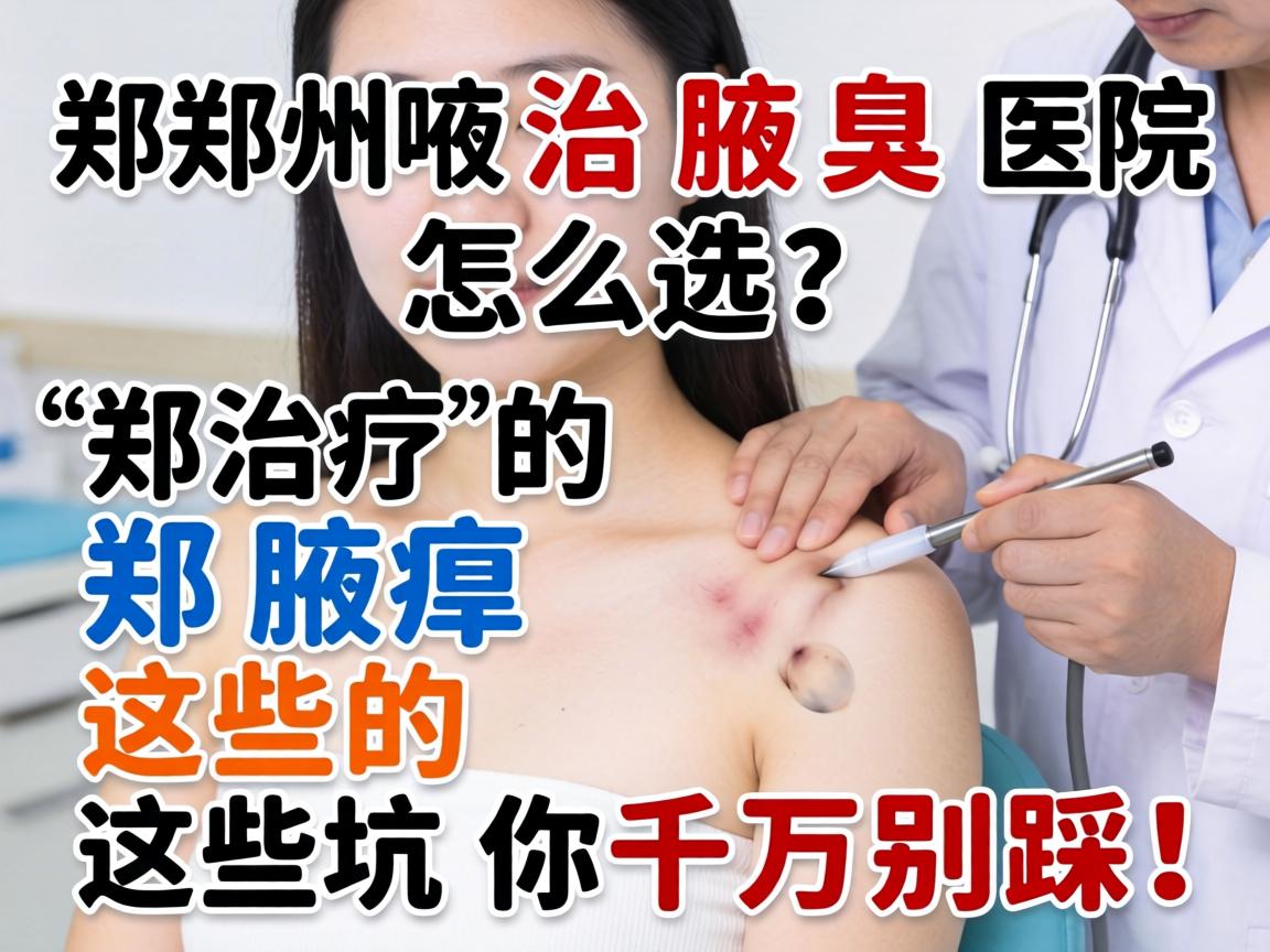 郑州治腋臭医院怎么选?郑州腋臭治疗的这些坑你千万别踩! 郑州治腋臭医院怎么选?郑州腋臭治疗的这些坑你千万别踩!