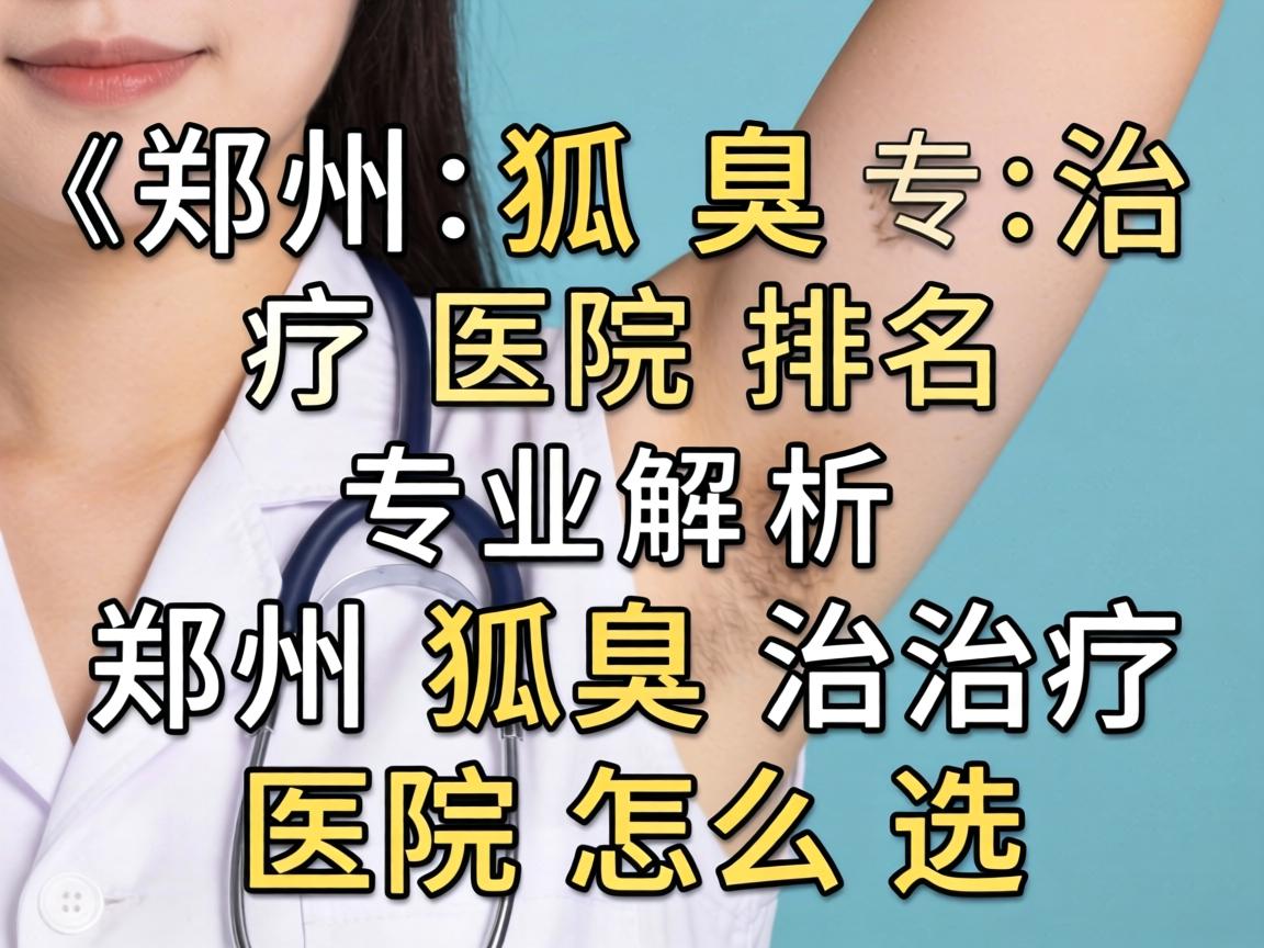 郑州狐臭治疗医院排名，专业解析郑州狐臭治疗医院怎么选