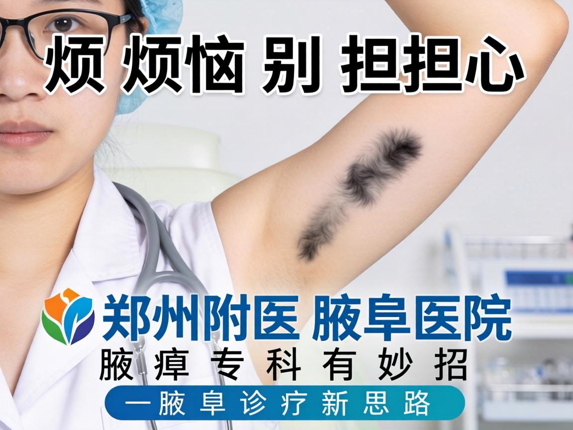 腋臭烦恼别担心，郑州附医腋臭医院腋臭专科有妙招—腋臭诊疗新思路