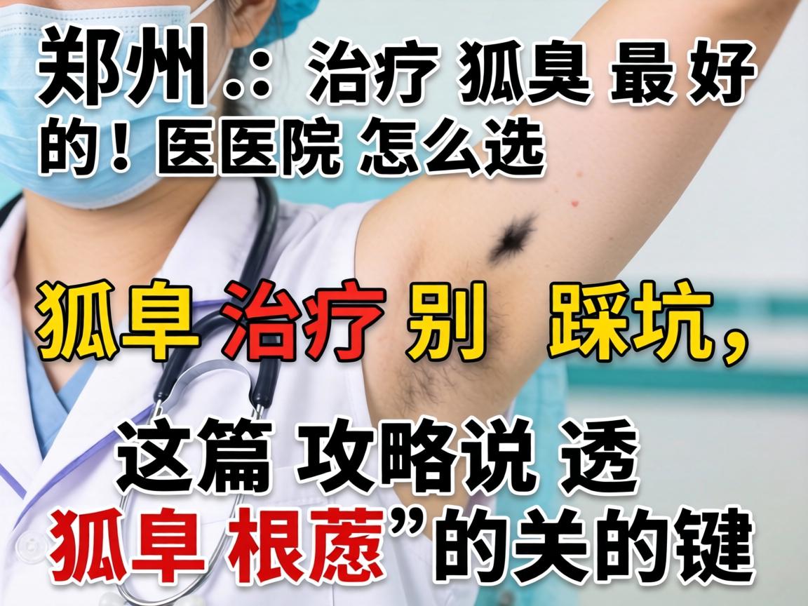 郑州治疗狐臭最好的医院怎么选？狐臭治疗别踩坑，这篇攻略说透狐臭根治的关键
