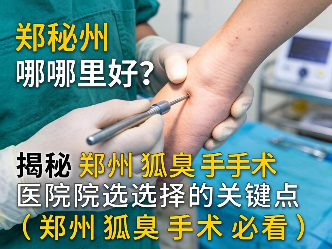 郑州狐臭手术哪里好？揭秘郑州狐臭手术医院选择的关键点（郑州狐臭手术必看）